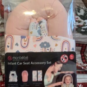 Infant car seat accessory set